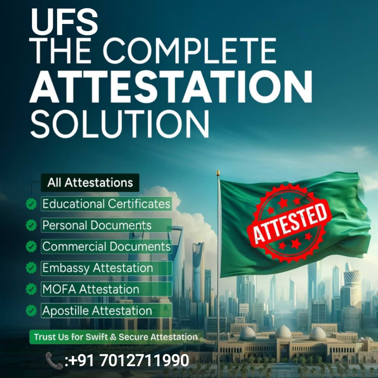 UFS Certificate Attestation Services